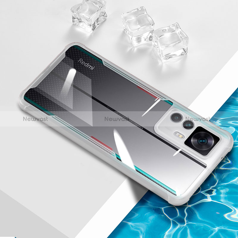 Ultra-thin Transparent TPU Soft Case Cover BH1 for Xiaomi Mi 12T Pro 5G White