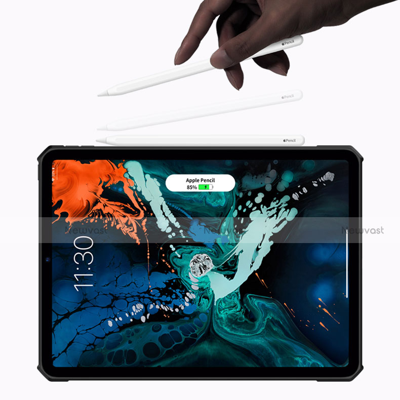 Ultra-thin Transparent TPU Soft Case Cover for Apple iPad Pro 12.9 (2018) Black
