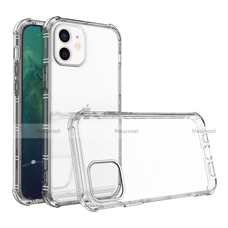 Ultra-thin Transparent TPU Soft Case Cover for Apple iPhone 12 Clear