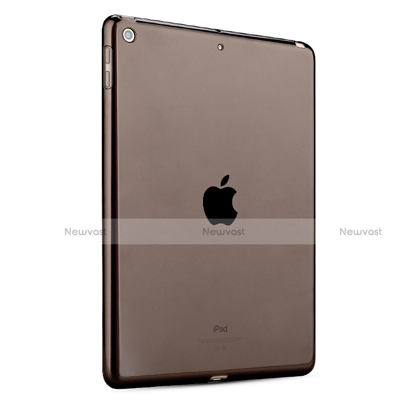 Ultra-thin Transparent TPU Soft Case Cover for Apple New iPad 9.7 (2017) Gray