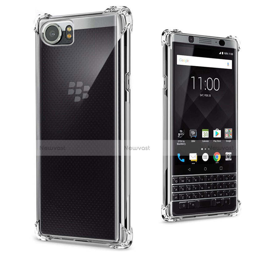 Ultra-thin Transparent TPU Soft Case Cover for Blackberry KEYone Clear