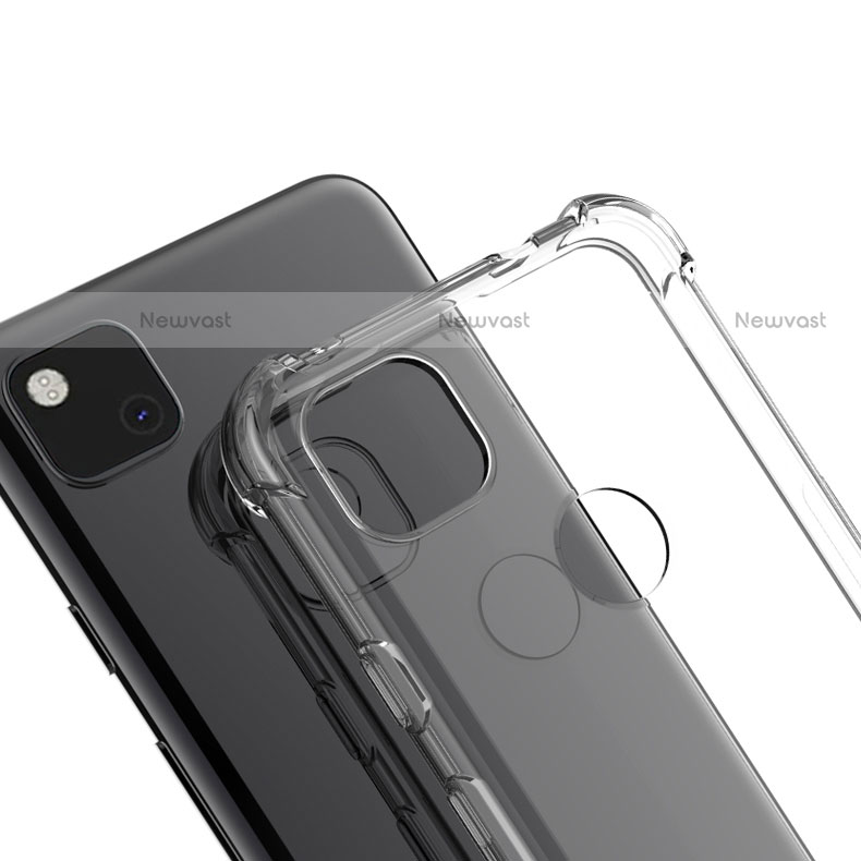 Ultra-thin Transparent TPU Soft Case Cover for Google Pixel 4a Clear