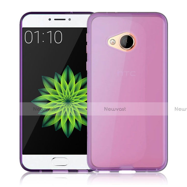 Ultra-thin Transparent TPU Soft Case Cover for HTC U Play Pink