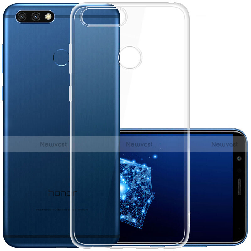 Ultra-thin Transparent TPU Soft Case Cover for Huawei Enjoy 8 Plus Clear