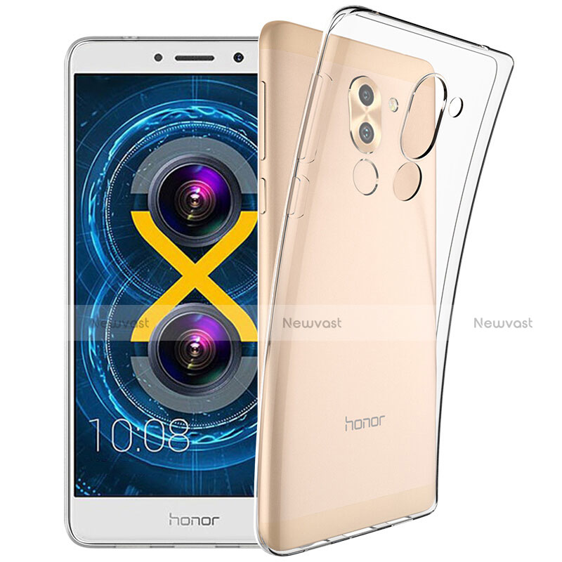 Ultra-thin Transparent TPU Soft Case Cover for Huawei Honor 6X Clear