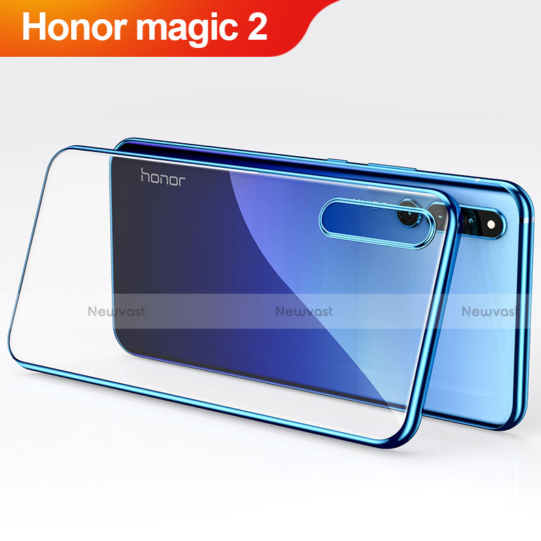 Ultra-thin Transparent TPU Soft Case Cover for Huawei Honor Magic 2 Blue