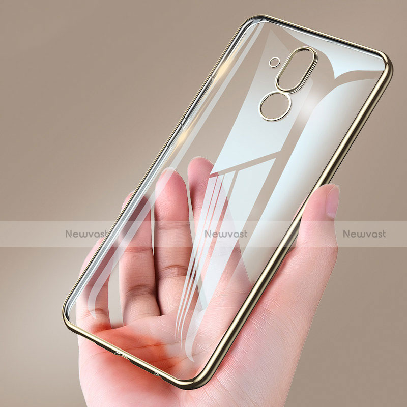 Ultra-thin Transparent TPU Soft Case Cover for Huawei Mate 20 Lite Gold