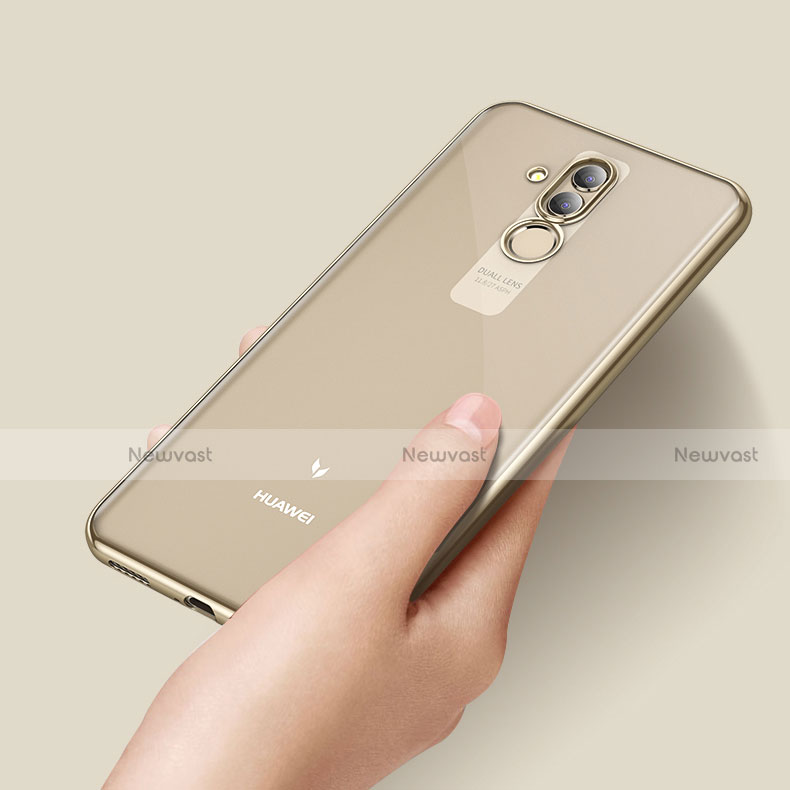 Ultra-thin Transparent TPU Soft Case Cover for Huawei Mate 20 Lite Gold
