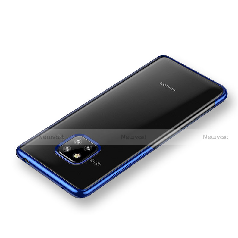 Ultra-thin Transparent TPU Soft Case Cover for Huawei Mate 20 Pro Blue