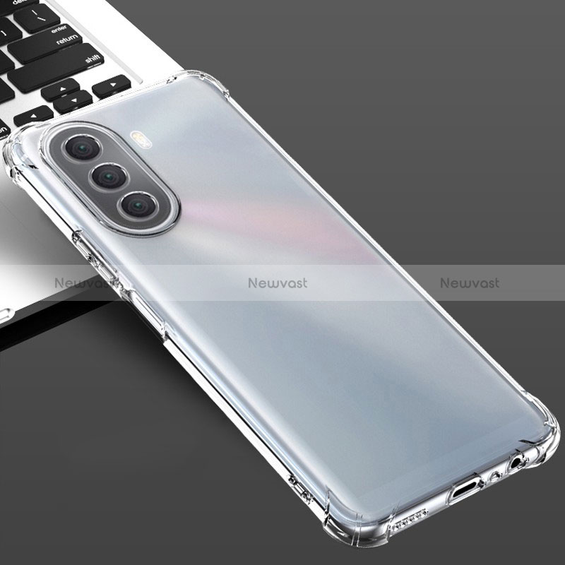 Ultra-thin Transparent TPU Soft Case Cover for Huawei Nova Y70 Plus Clear