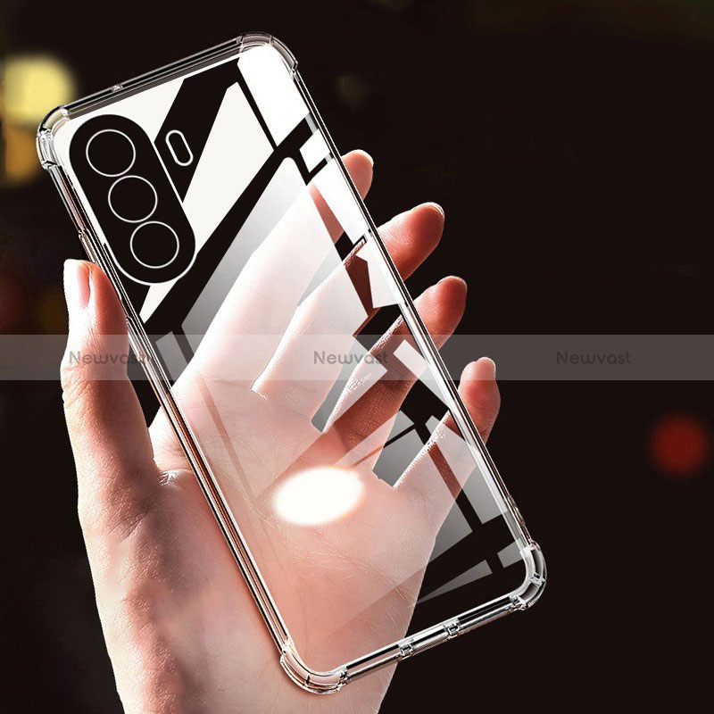 Ultra-thin Transparent TPU Soft Case Cover for Huawei Nova Y70 Plus Clear