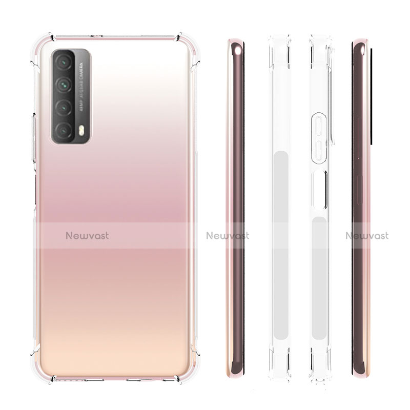 Ultra-thin Transparent TPU Soft Case Cover for Huawei P Smart (2021) Clear