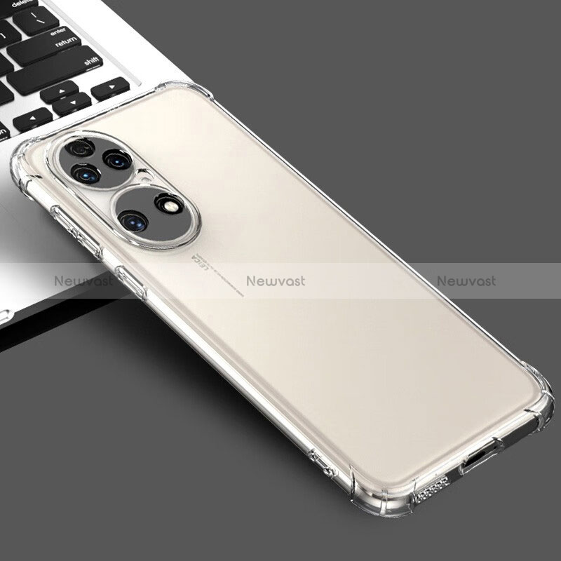 Ultra-thin Transparent TPU Soft Case Cover for Huawei P50 Pro Clear