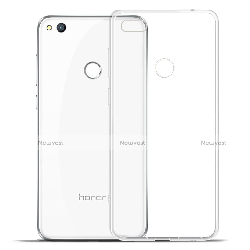 Ultra-thin Transparent TPU Soft Case Cover for Huawei P8 Lite (2017) Clear