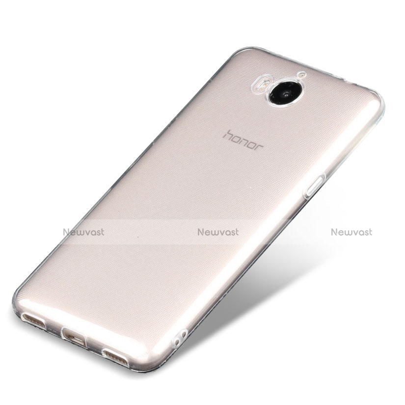 Ultra-thin Transparent TPU Soft Case Cover for Huawei Y5 (2017) Clear