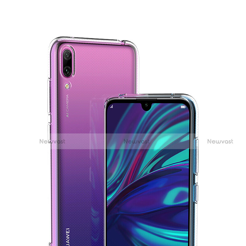 Ultra-thin Transparent TPU Soft Case Cover for Huawei Y7 Prime (2019) Clear