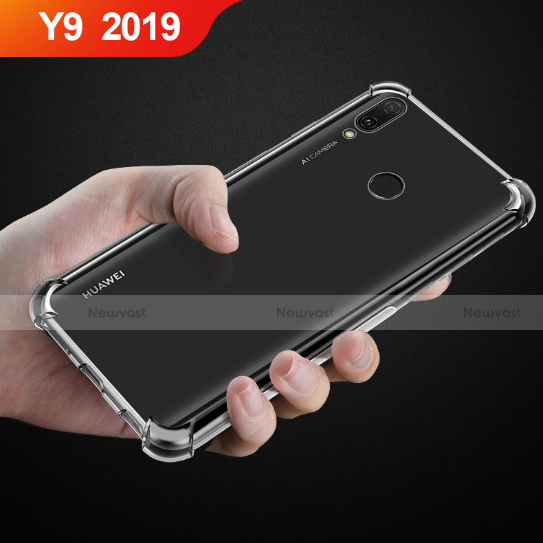 Ultra-thin Transparent TPU Soft Case Cover for Huawei Y9 (2019) Clear
