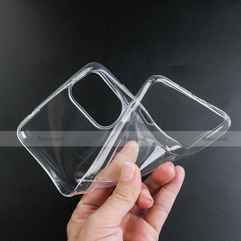 Ultra-thin Transparent TPU Soft Case Cover for Motorola Moto G52j 5G Clear