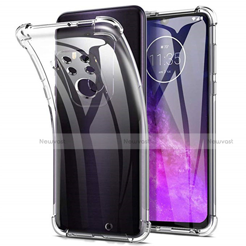 Ultra-thin Transparent TPU Soft Case Cover for Motorola Moto One Zoom Clear