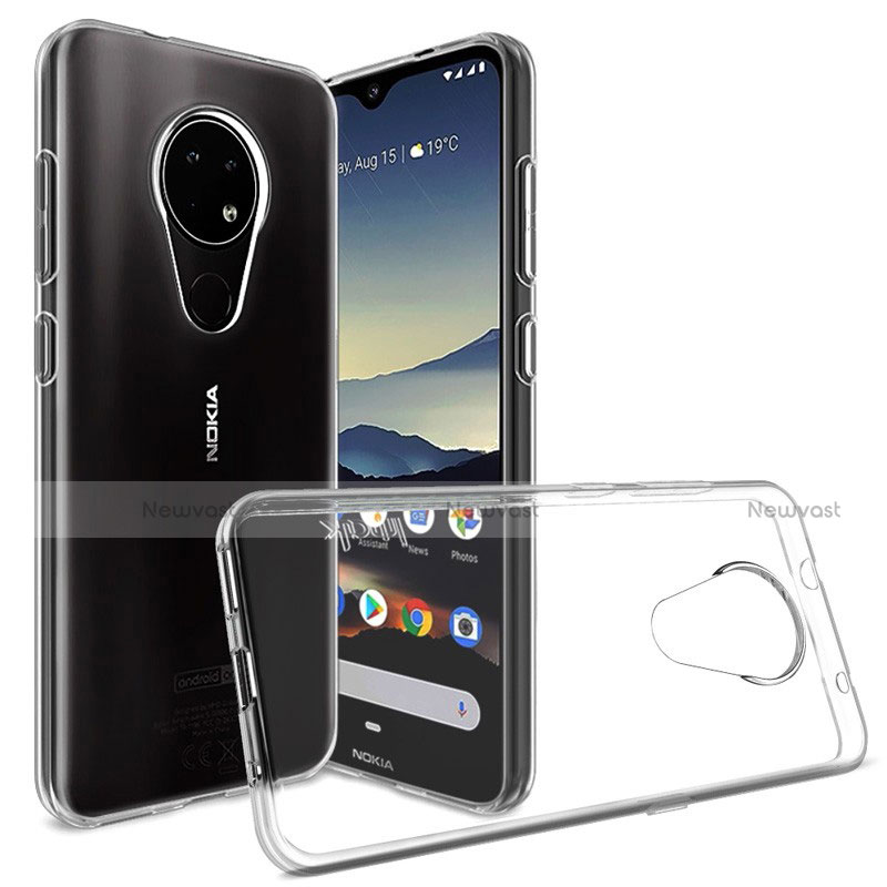 Ultra-thin Transparent TPU Soft Case Cover for Nokia 6.2 Clear