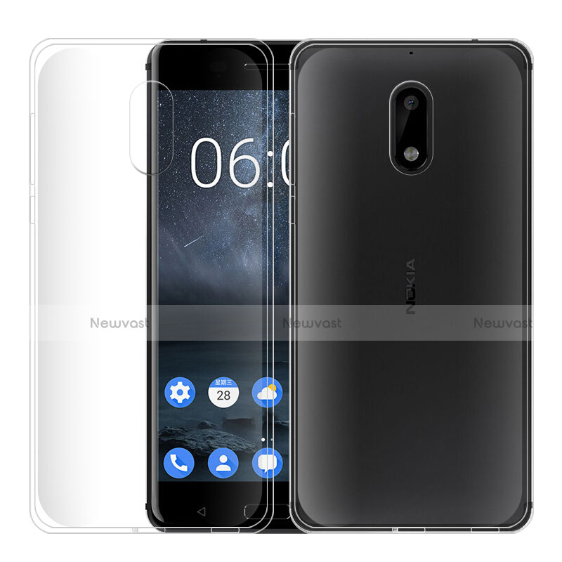 Ultra-thin Transparent TPU Soft Case Cover for Nokia 6 Clear