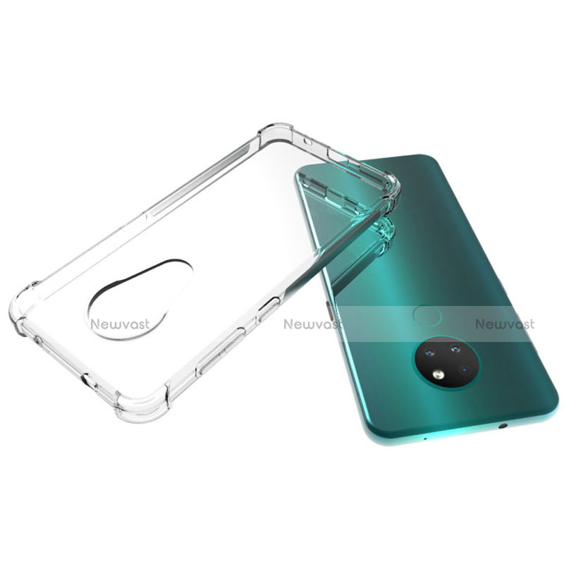 Ultra-thin Transparent TPU Soft Case Cover for Nokia 7.2 Clear