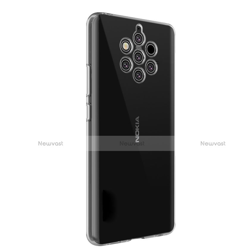 Ultra-thin Transparent TPU Soft Case Cover for Nokia 9 PureView Clear