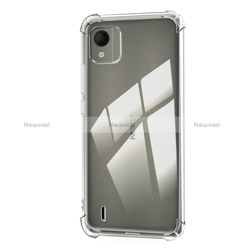 Ultra-thin Transparent TPU Soft Case Cover for Nokia C110 Clear