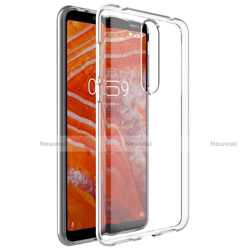 Ultra-thin Transparent TPU Soft Case Cover for Nokia X3 Clear