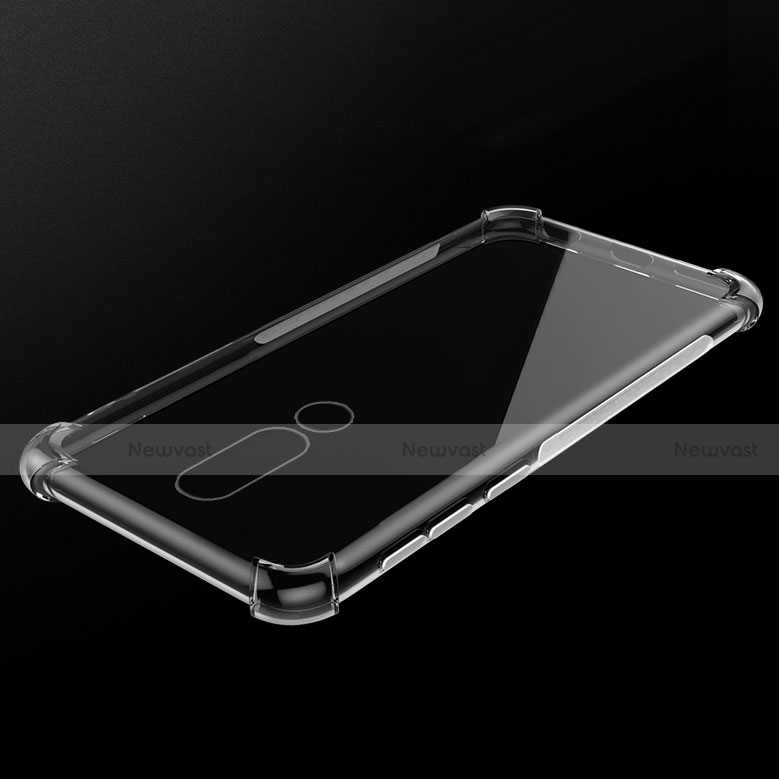 Ultra-thin Transparent TPU Soft Case Cover for Nokia X5 Clear