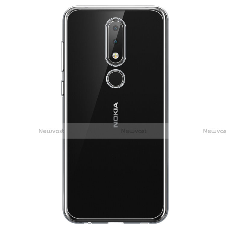 Ultra-thin Transparent TPU Soft Case Cover for Nokia X6 Clear