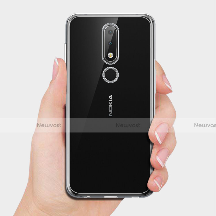 Ultra-thin Transparent TPU Soft Case Cover for Nokia X6 Clear