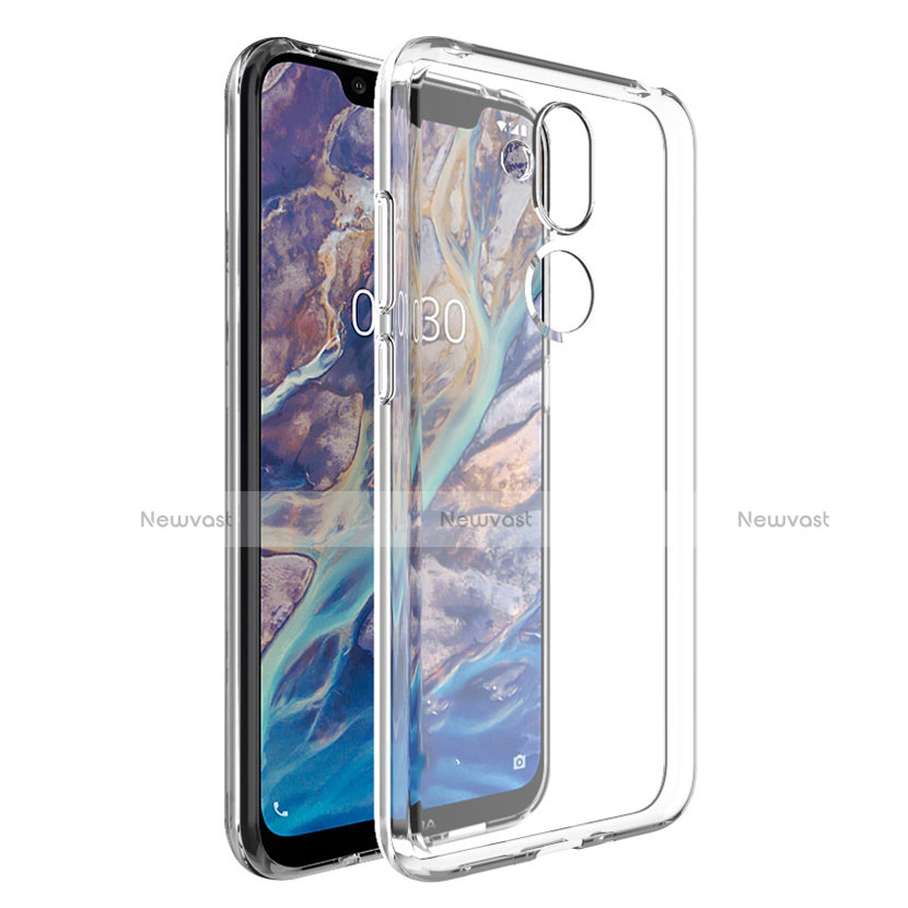 Ultra-thin Transparent TPU Soft Case Cover for Nokia X7 Clear