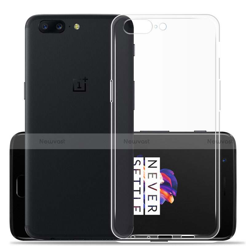Ultra-thin Transparent TPU Soft Case Cover for OnePlus 5 Clear
