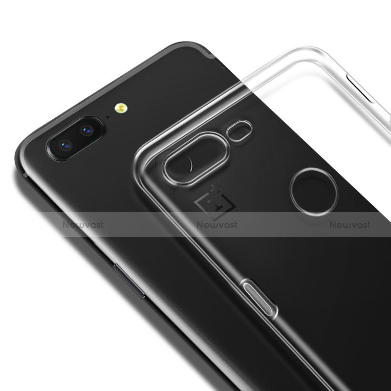 Ultra-thin Transparent TPU Soft Case Cover for OnePlus 5T A5010 Clear