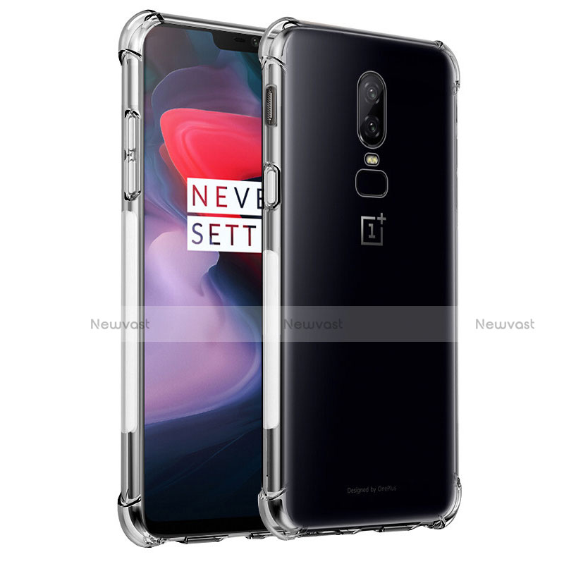 Ultra-thin Transparent TPU Soft Case Cover for OnePlus 6 Clear