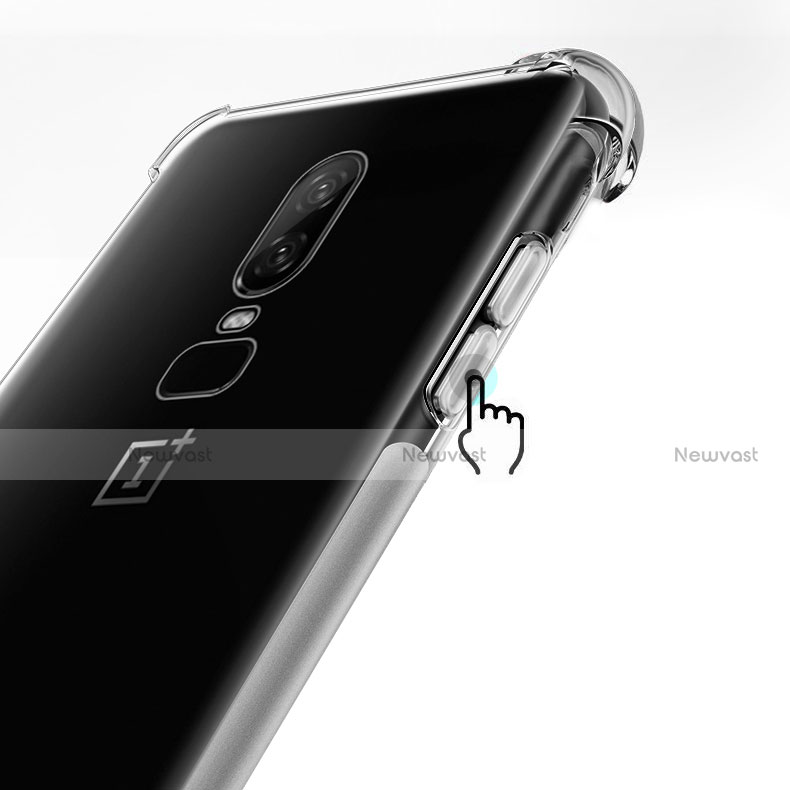 Ultra-thin Transparent TPU Soft Case Cover for OnePlus 6 Clear