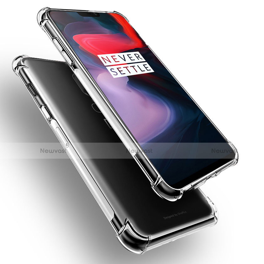 Ultra-thin Transparent TPU Soft Case Cover for OnePlus 6 Clear