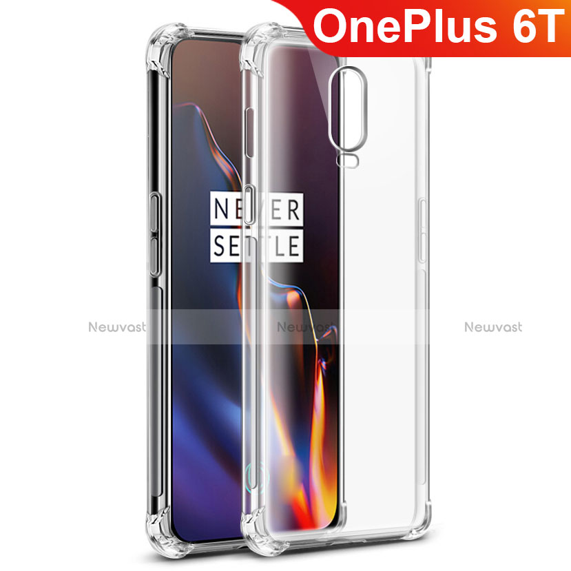 Ultra-thin Transparent TPU Soft Case Cover for OnePlus 6T Clear