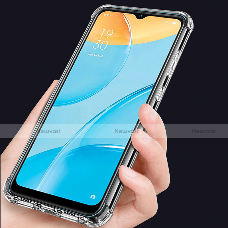 Ultra-thin Transparent TPU Soft Case Cover for Oppo A15 Clear