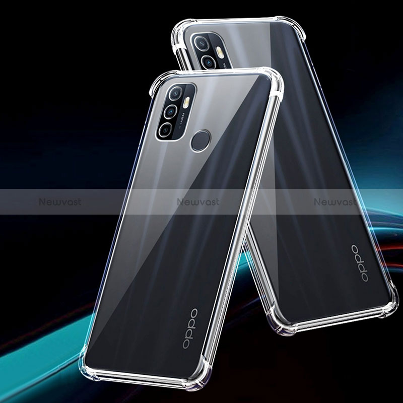 Ultra-thin Transparent TPU Soft Case Cover for Oppo A16 Clear