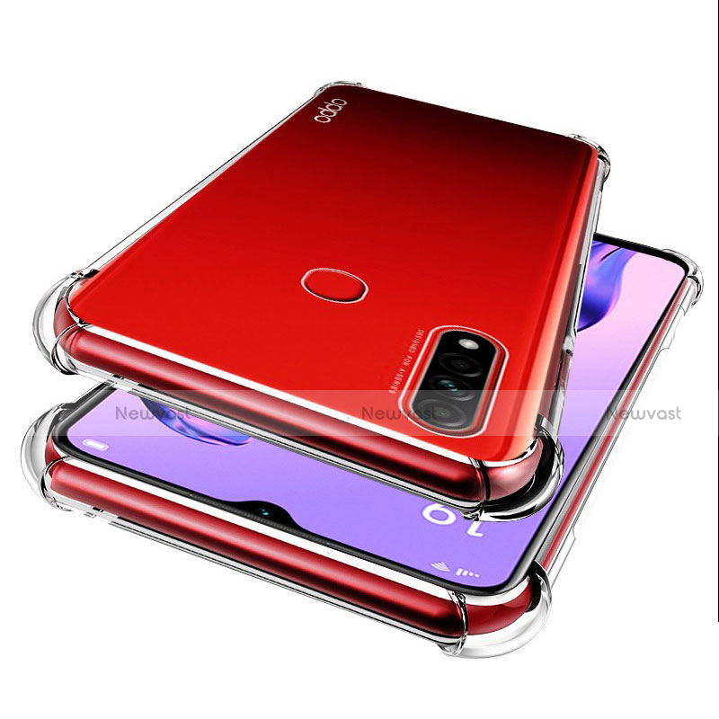 Ultra-thin Transparent TPU Soft Case Cover for Oppo A31 Clear