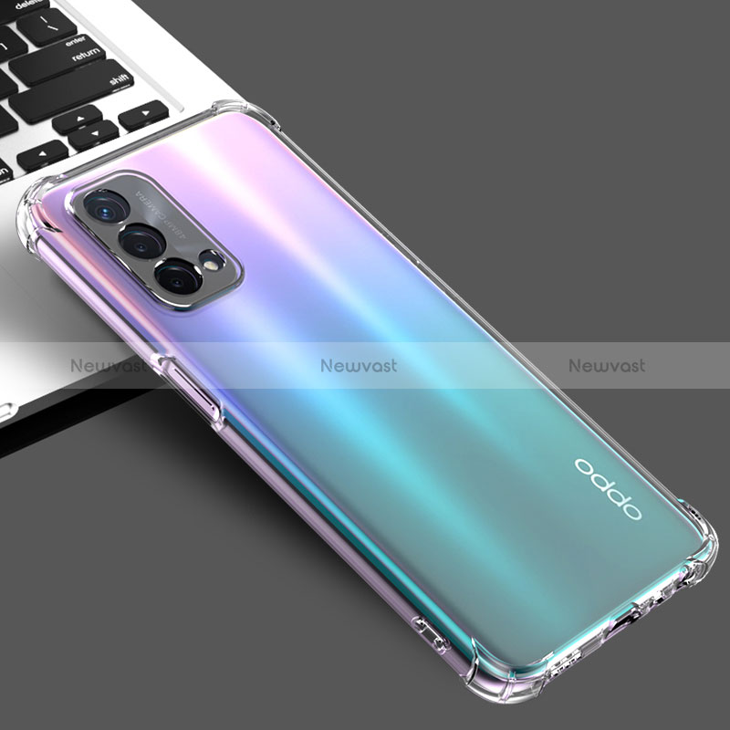 Ultra-thin Transparent TPU Soft Case Cover for Oppo A54 5G Clear