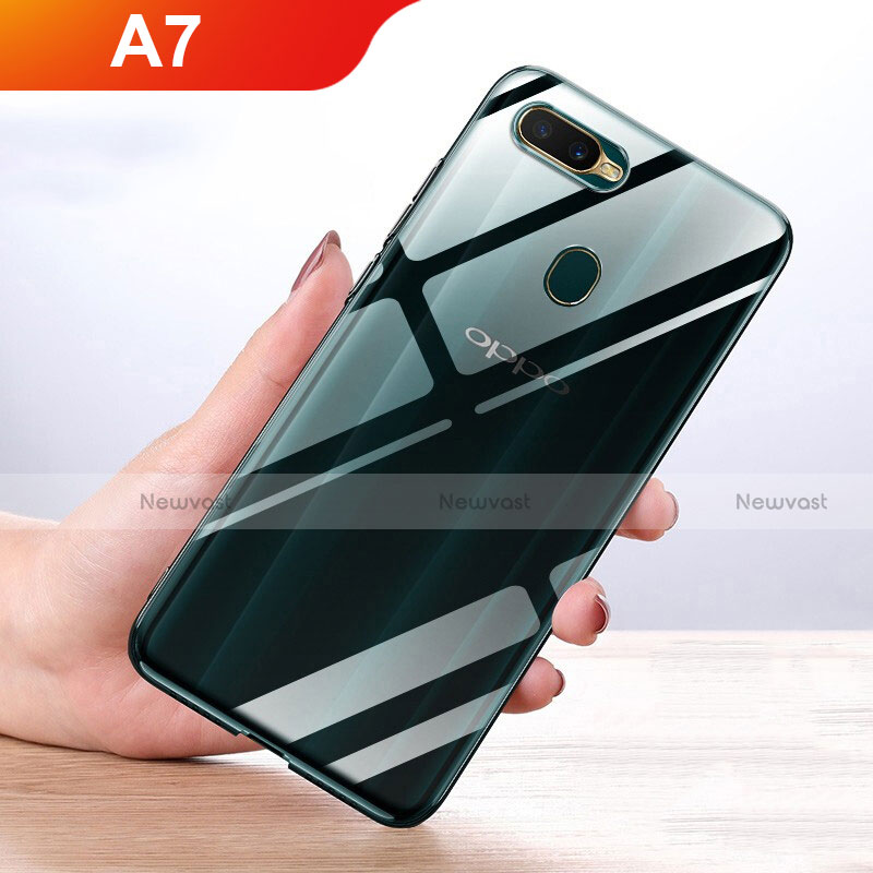 Ultra-thin Transparent TPU Soft Case Cover for Oppo A7 Clear
