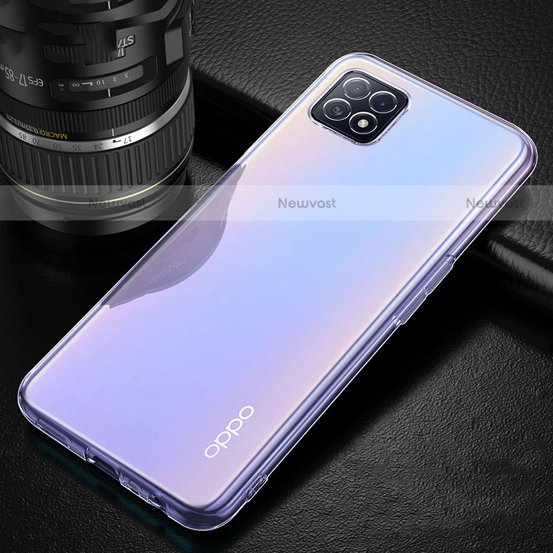 Ultra-thin Transparent TPU Soft Case Cover for Oppo A72 5G Clear