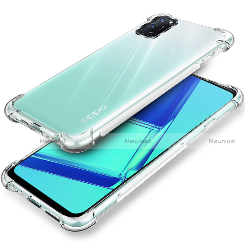 Ultra-thin Transparent TPU Soft Case Cover for Oppo A72 Clear