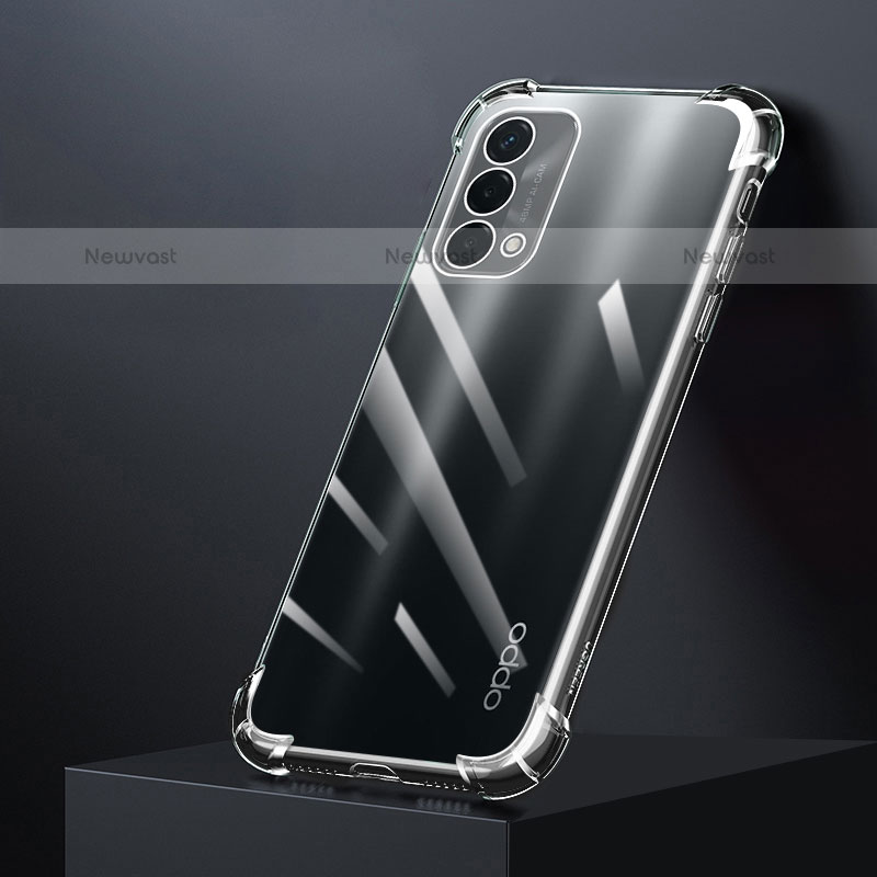 Ultra-thin Transparent TPU Soft Case Cover for Oppo A74 4G Clear