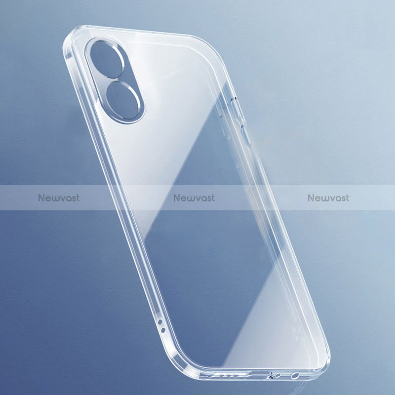 Ultra-thin Transparent TPU Soft Case Cover for Oppo A78 5G Clear