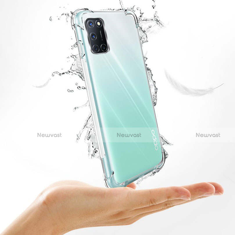 Ultra-thin Transparent TPU Soft Case Cover for Oppo A92 Clear