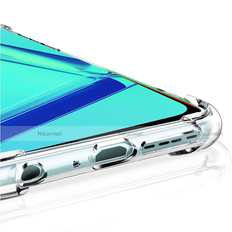 Ultra-thin Transparent TPU Soft Case Cover for Oppo A92 Clear